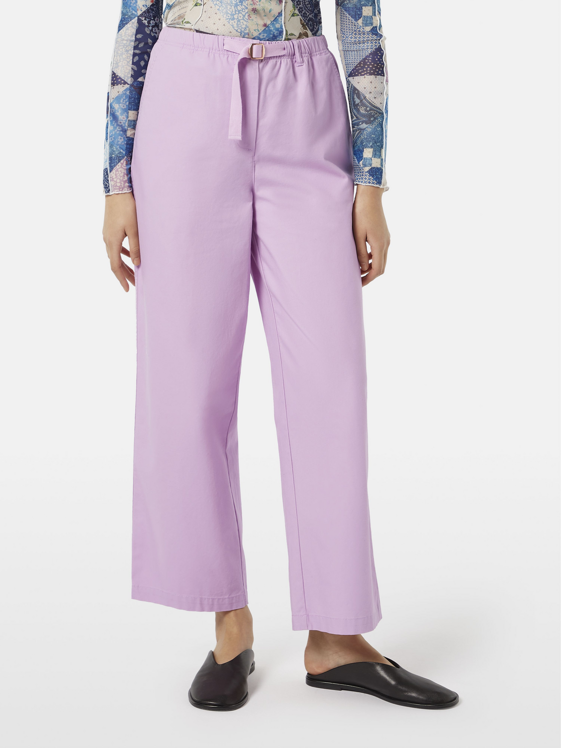 Ezra High-Rise Wide-Leg Belted Pant– Scotch & Soda
