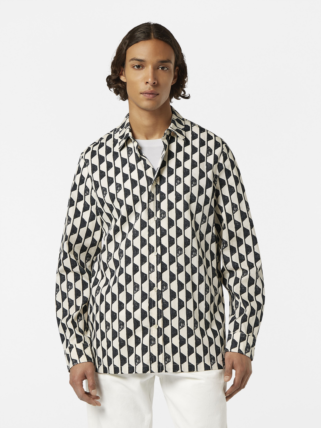 dress shirt pattern Regular-Fit Geometric Print – Scotch & Soda Blaire Shirt bridal short dresses ASOS DESIGN crinkle shirred Size:JP-16