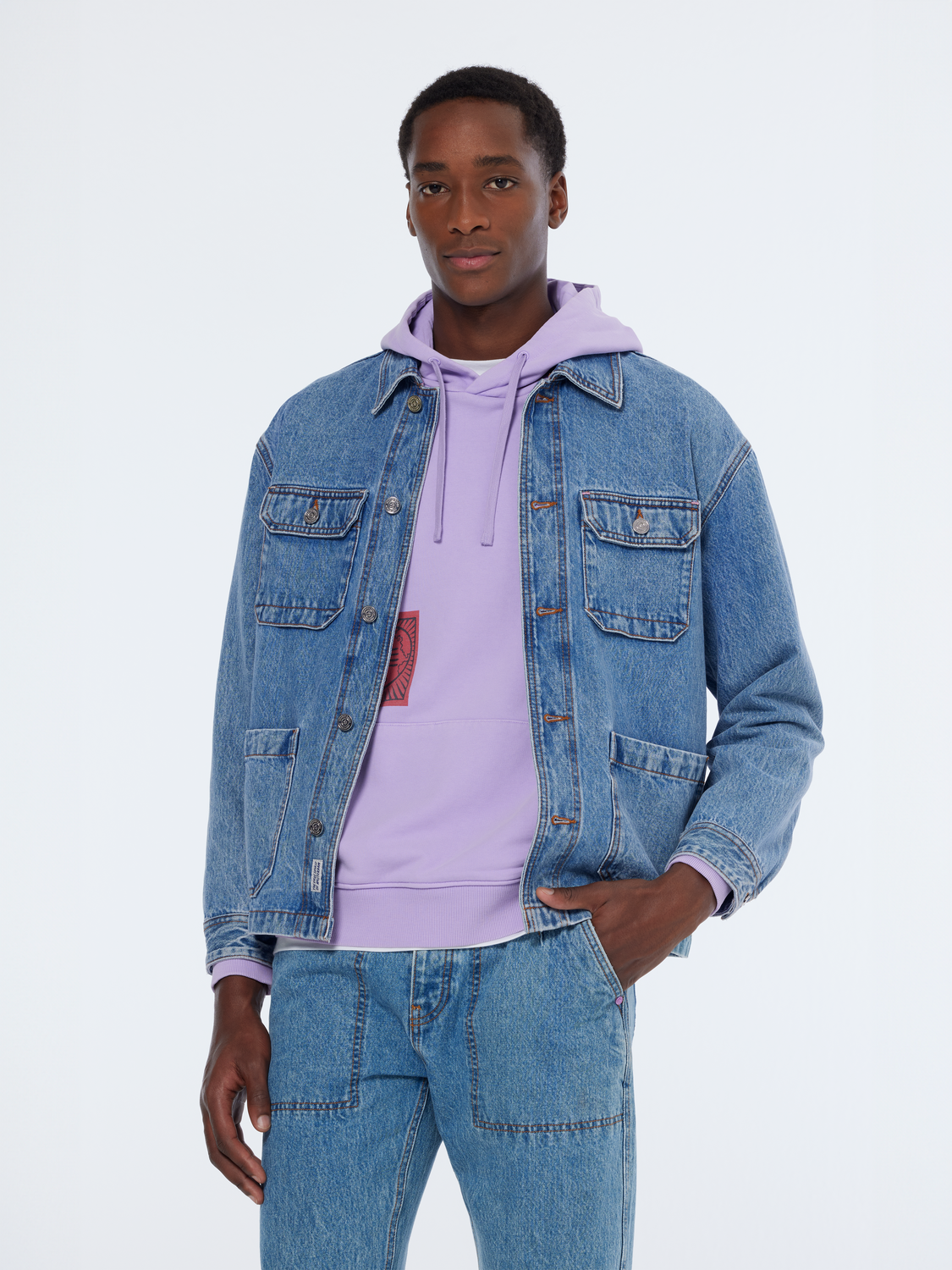 スコッチアンドソーダ　パッチワークジャケット Denim Chore Jacket | Lakehouse – Scotch & Soda