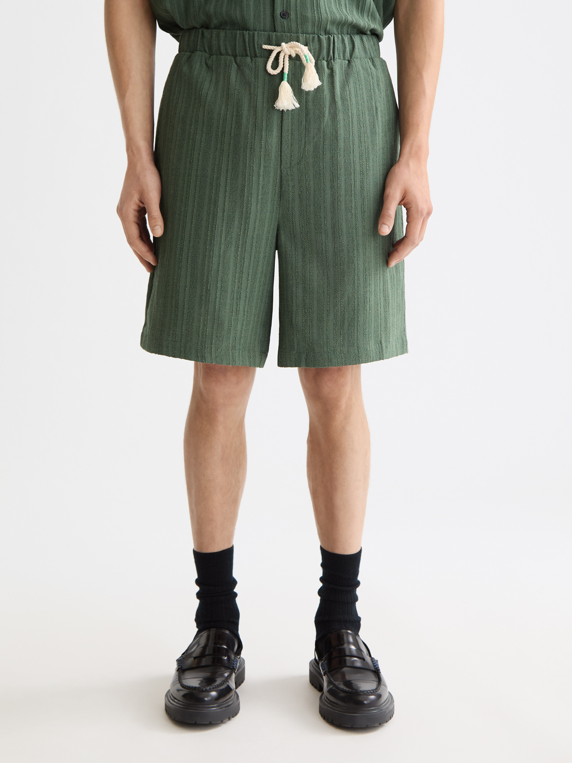 Fave - Tonal Striped Regular Fit Bermuda Shorts– Scotch & Soda