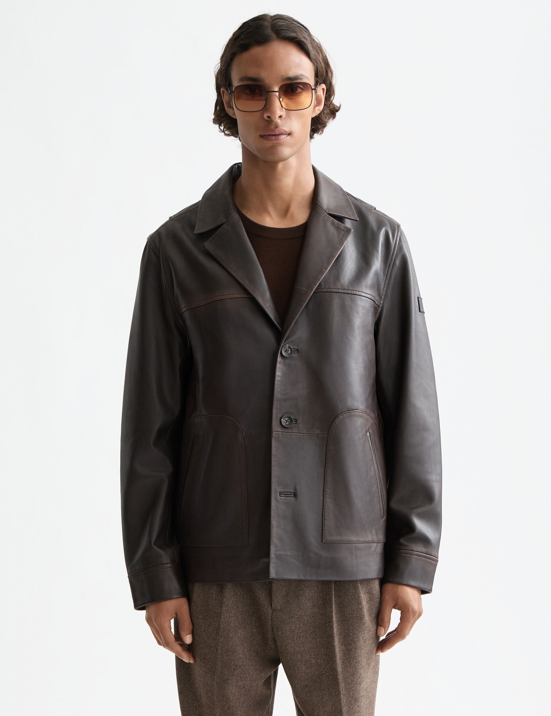 Vintage leather blazer – Scotch & Soda