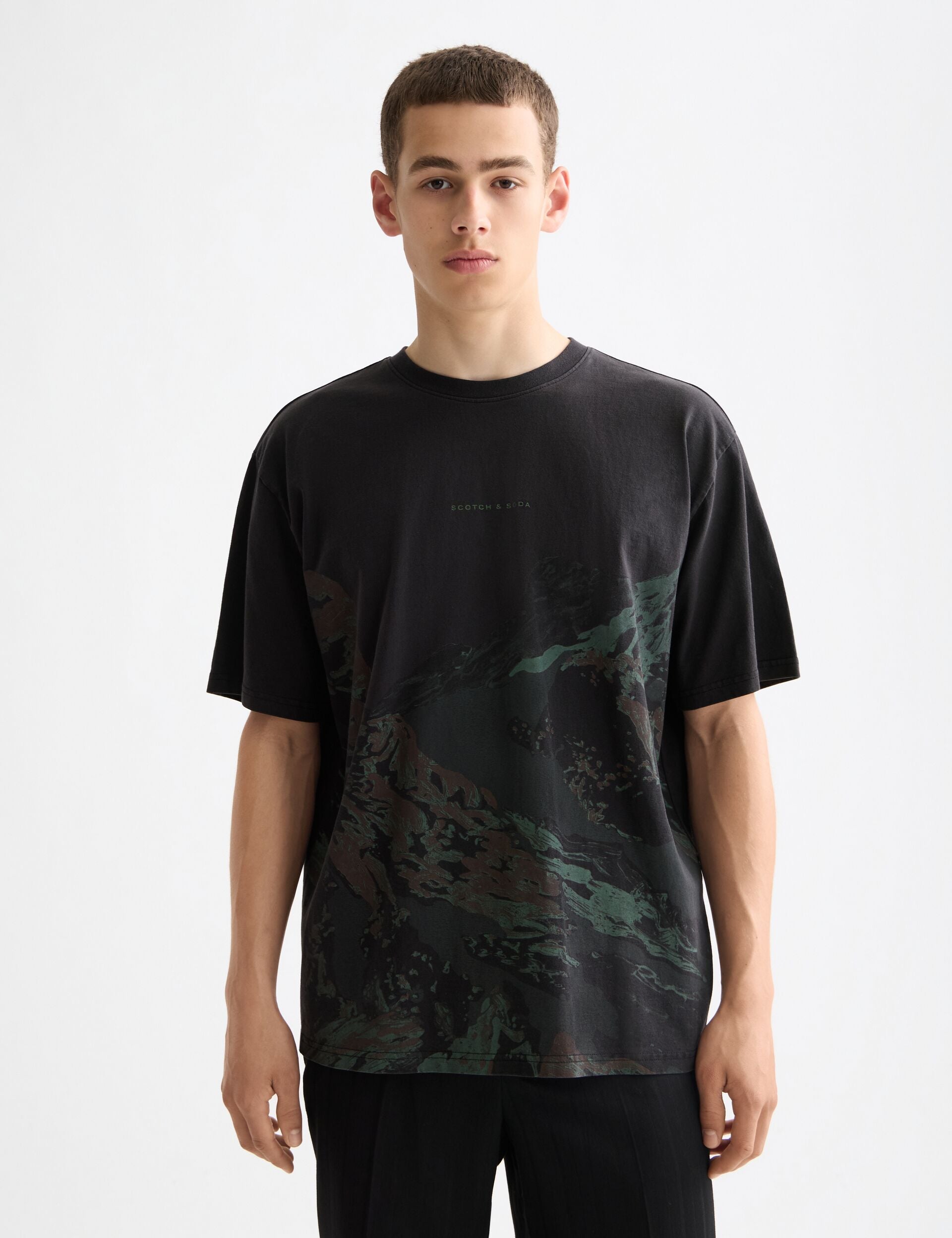 Loose Fit Overdyed AW T-shirt – Scotch & Soda