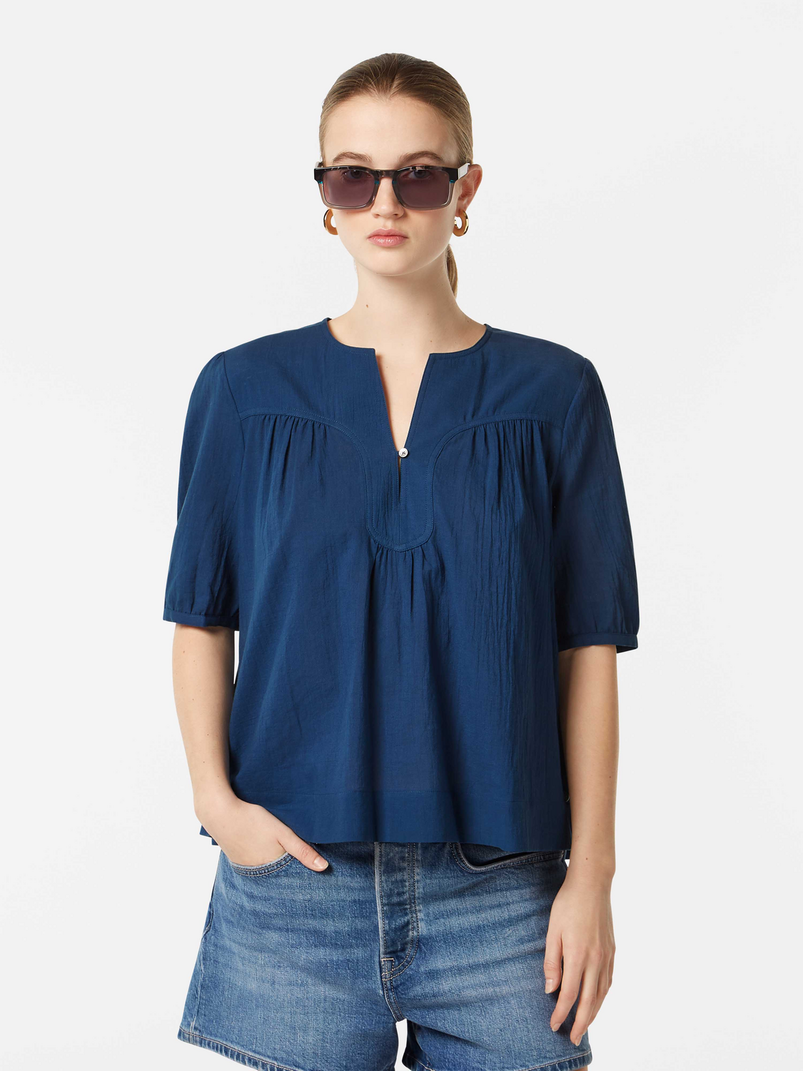 V-Neck Puff Sleeve Top– Scotch & Soda