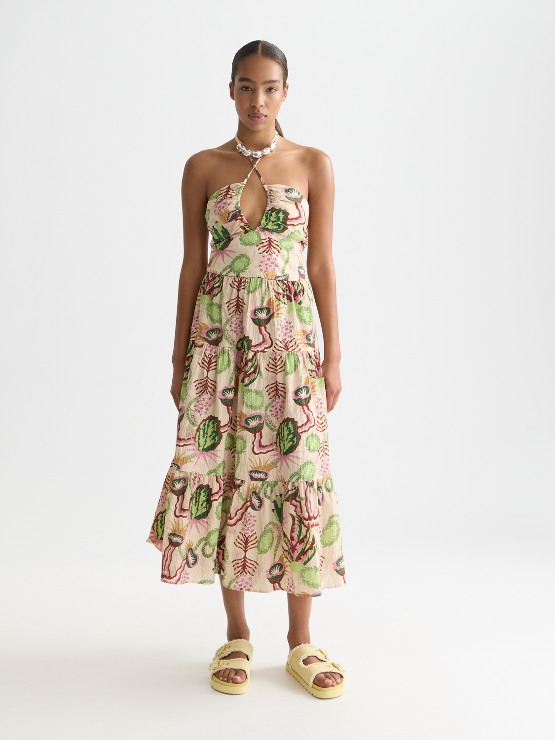 midi seersucker dress Cotton Keyhole Halter – Scotch & Soda Hand Wash Cold Baby Gap Color:White/Blue Plus Size Midi Dress