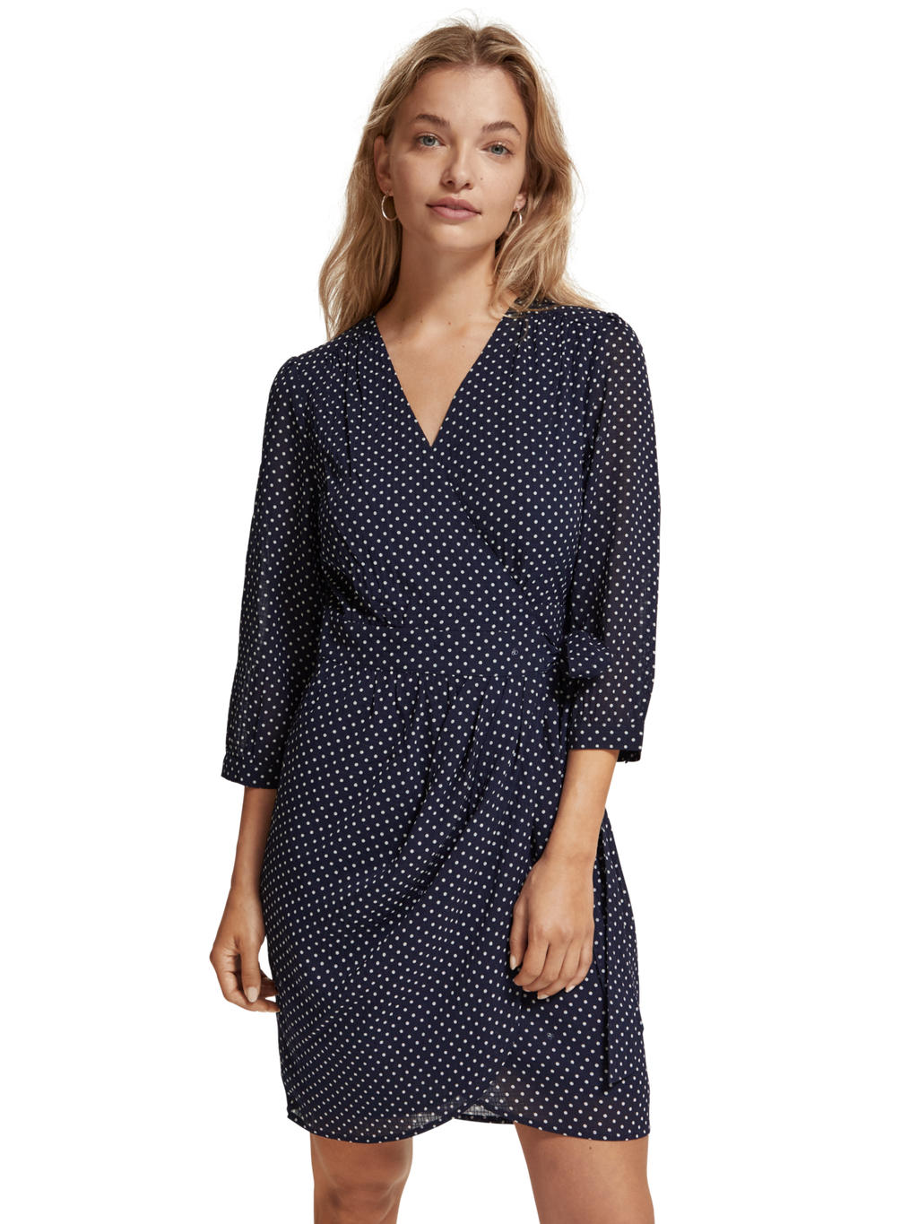 Polka Navy Blue