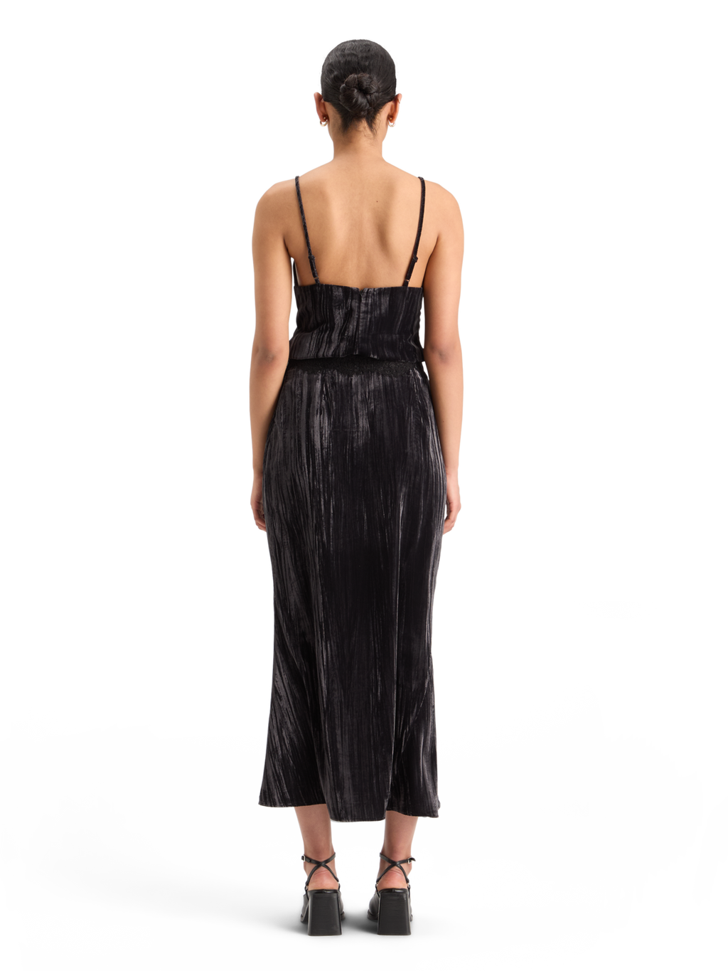 Velvet Midi Skirt
