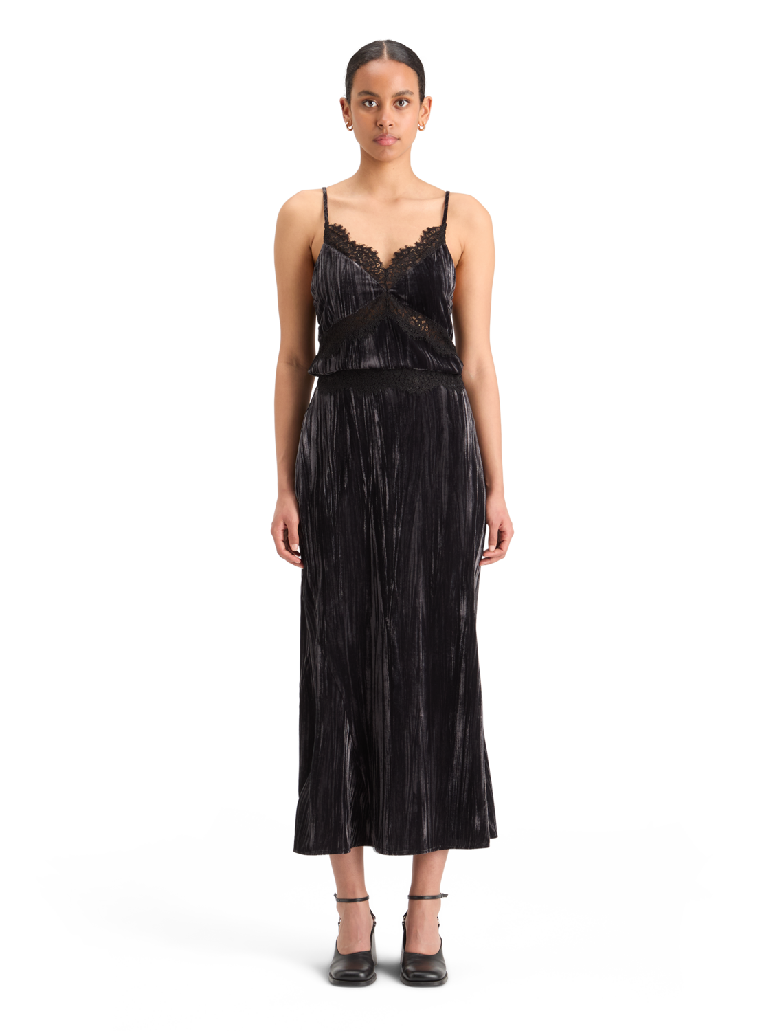 Velvet Midi Skirt