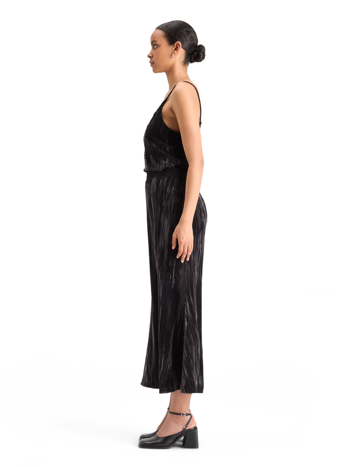 Velvet Midi Skirt