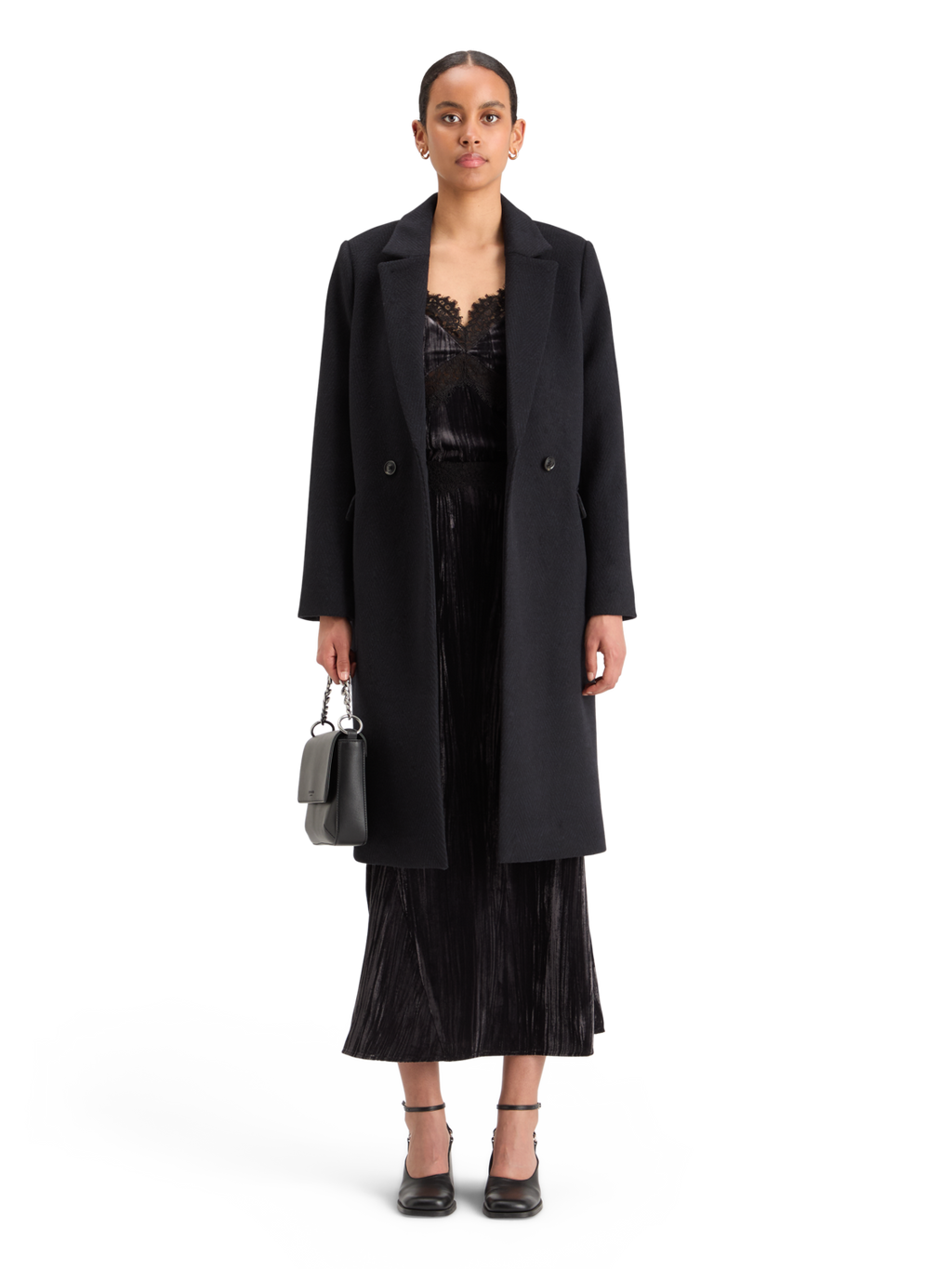 Velvet Midi Skirt