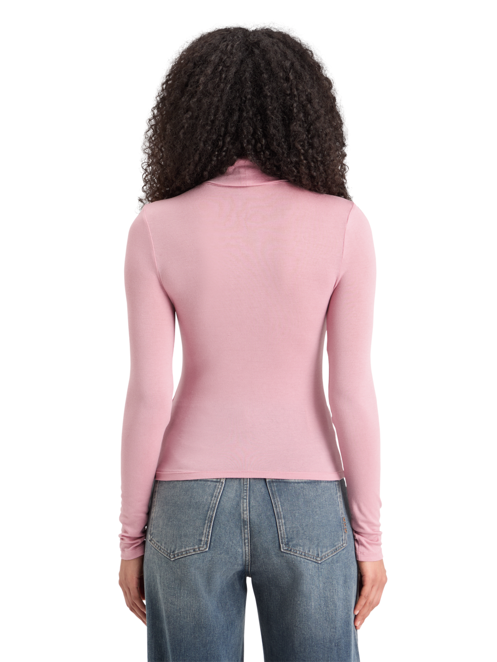Roll Neck Long Sleeve T-Shirt