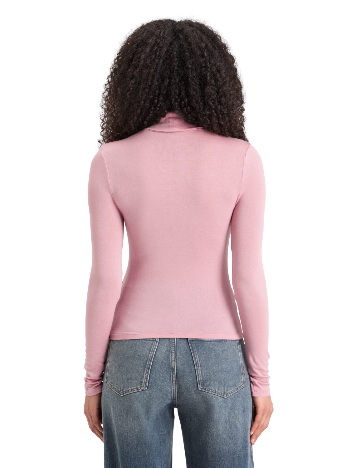 Roll Neck Long Sleeve T-Shirt