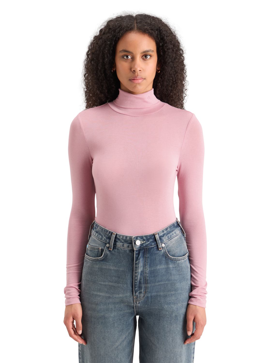 Roll Neck Long Sleeve T-Shirt
