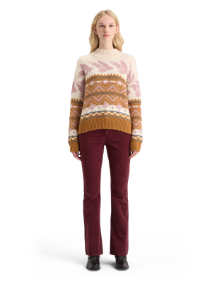 Metallic Fair Isle Pullover