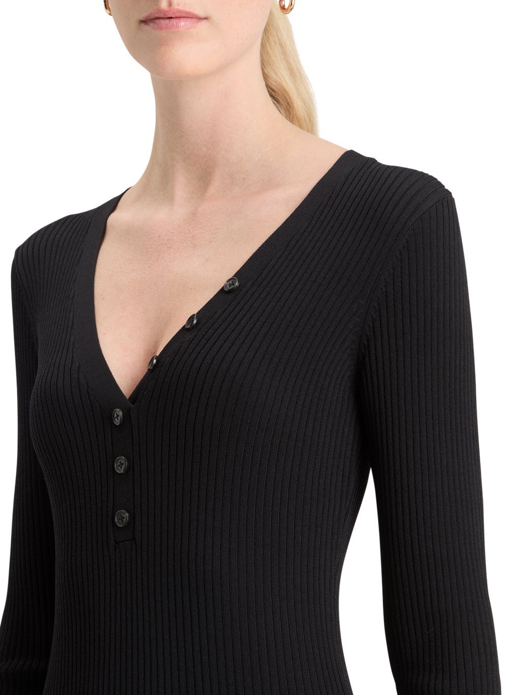 Ribbed Knit Midi Dress