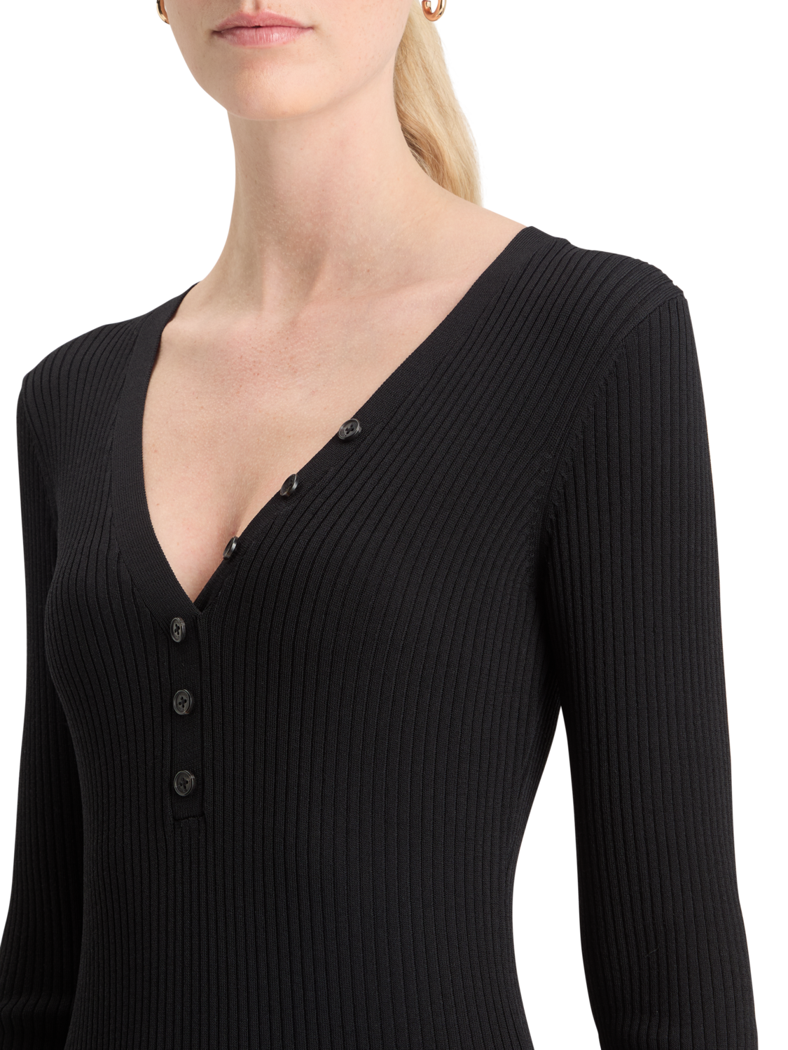 Ribbed Knit Midi Dress