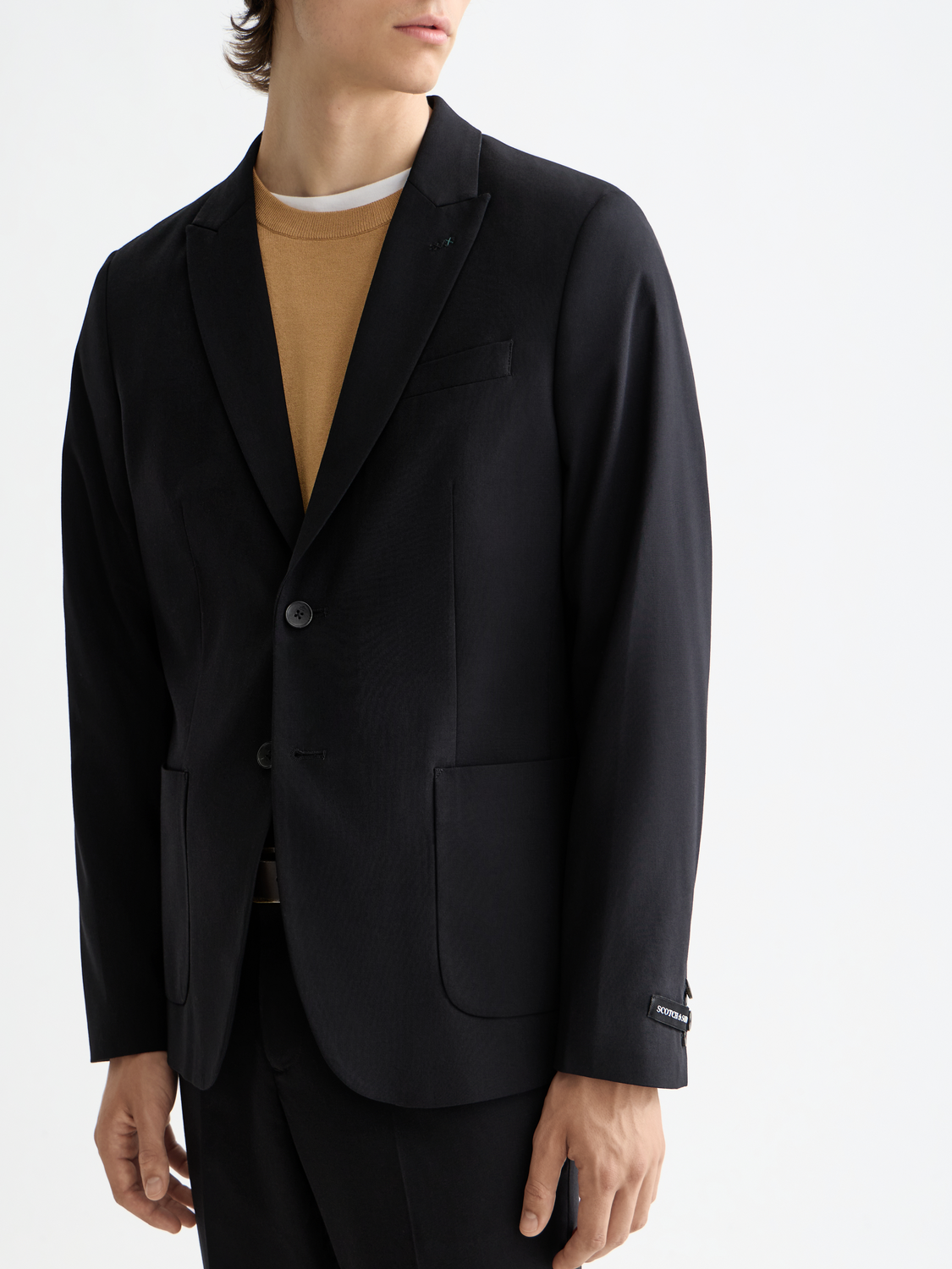 Core - Blazer en laine froide non doublé à revers pointus