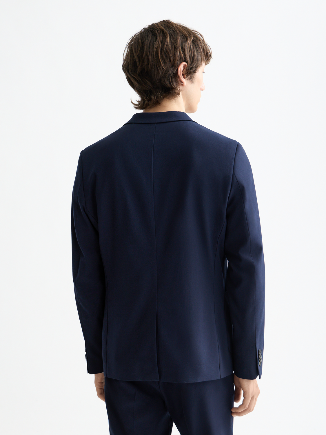 Core - Blazer en Laine Froide à Revers Pointus Non Doublé