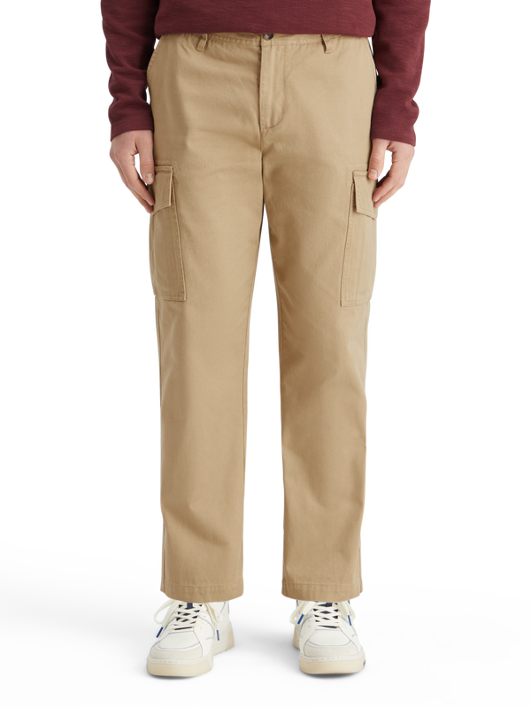Tapered Cotton-Twill Cargo Pant