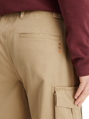 Tapered Cotton-Twill Cargo Pant