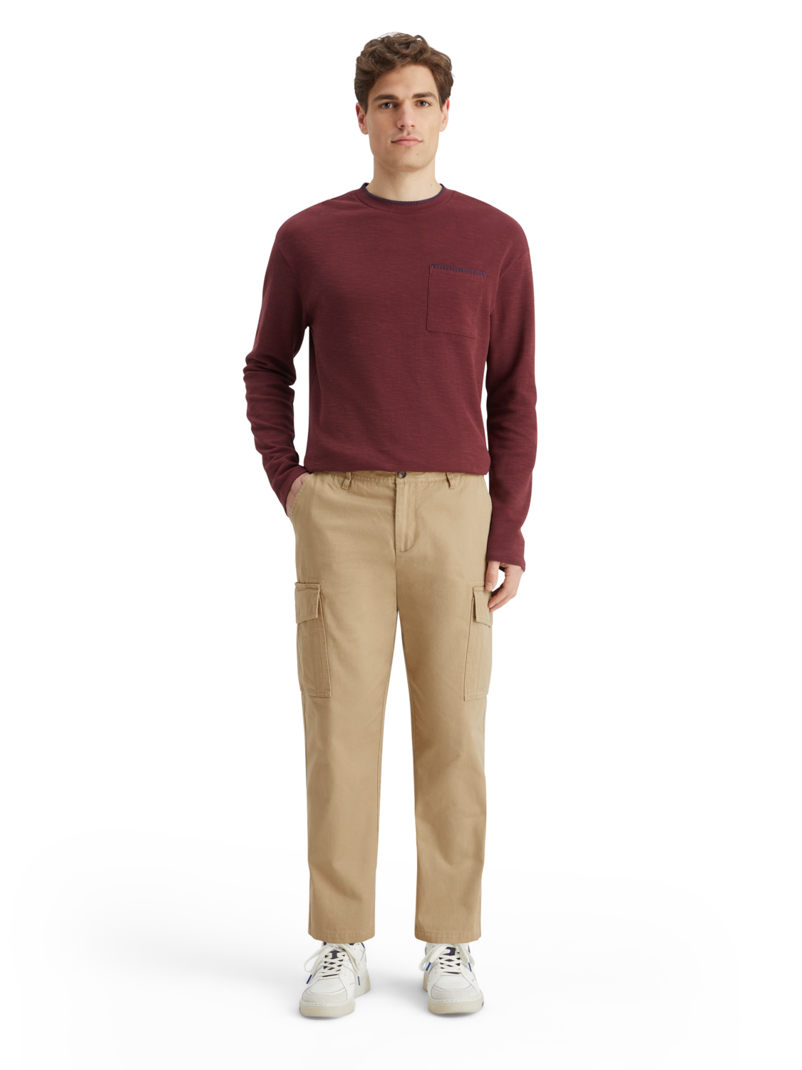 Tapered Cotton-Twill Cargo Pant