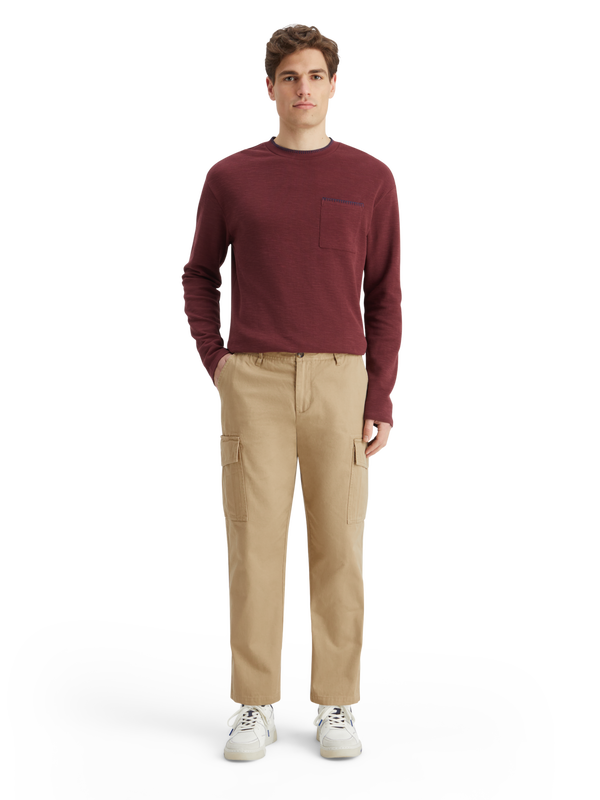 Tapered Cotton-Twill Cargo Pant