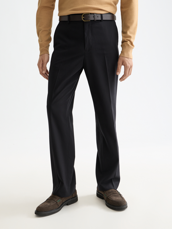 Essentials —  Relaxed Straight Fit Cool-Wool Blend Chino