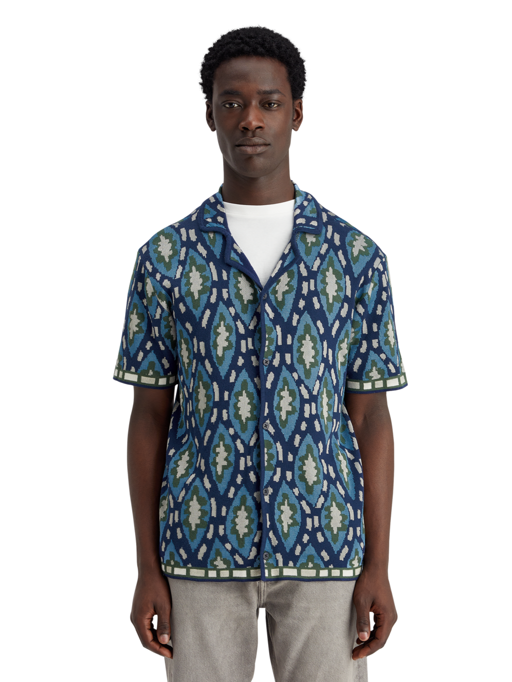 Jacquard Knit Shirt
