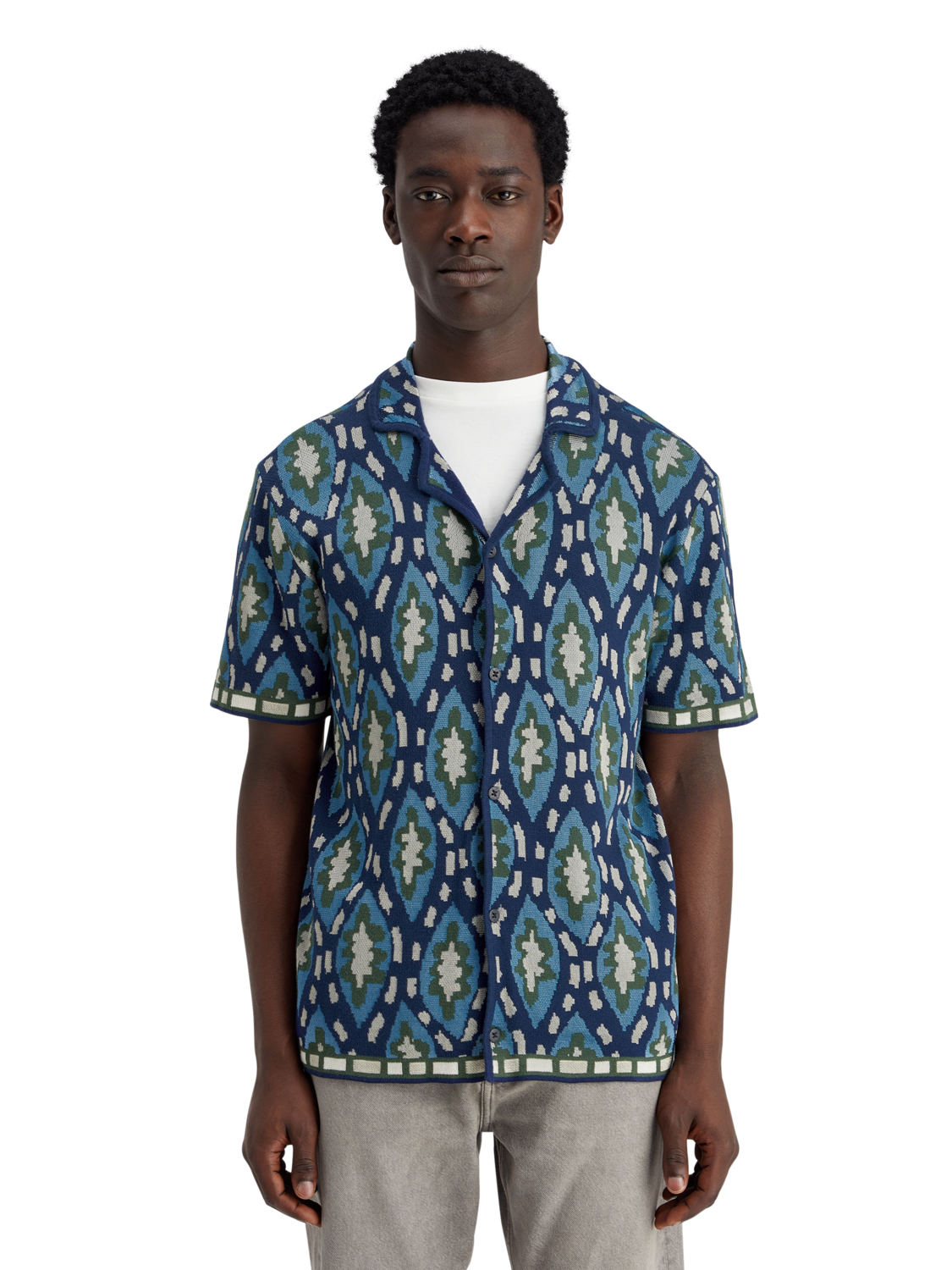 Jacquard Knit Shirt