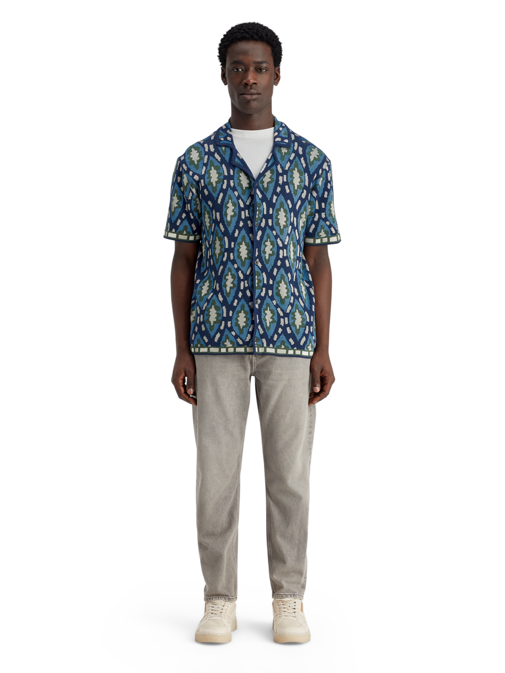 Jacquard Knit Shirt