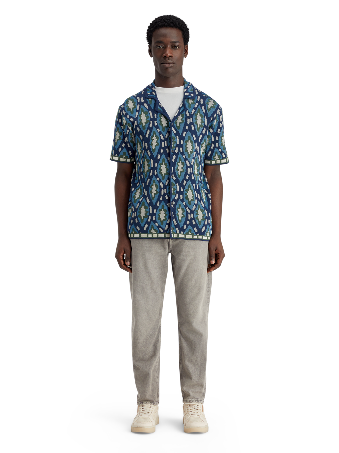 Jacquard Knit Shirt