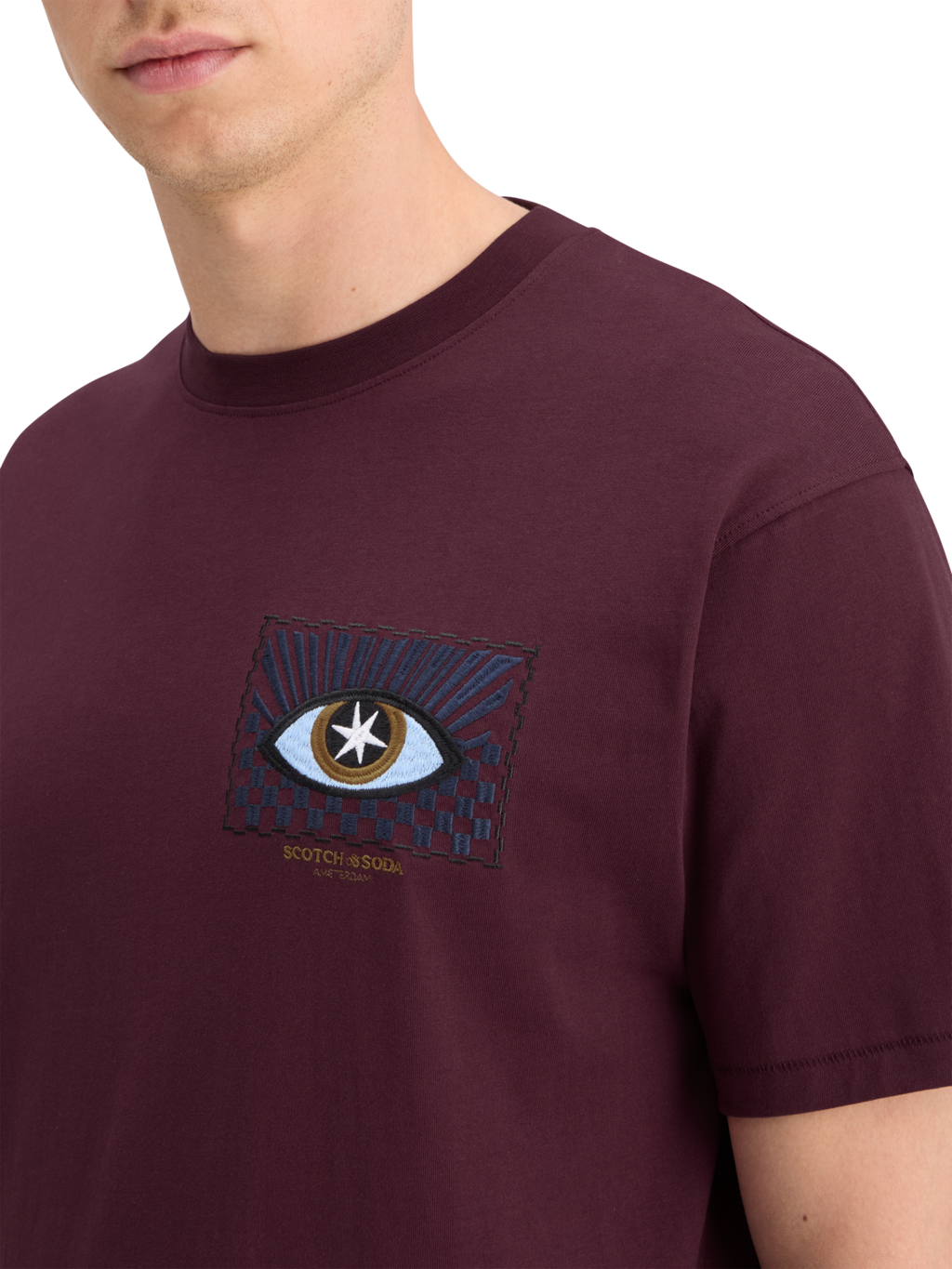 Embroidered Front Artwork Relaxed Fit T-Shirt