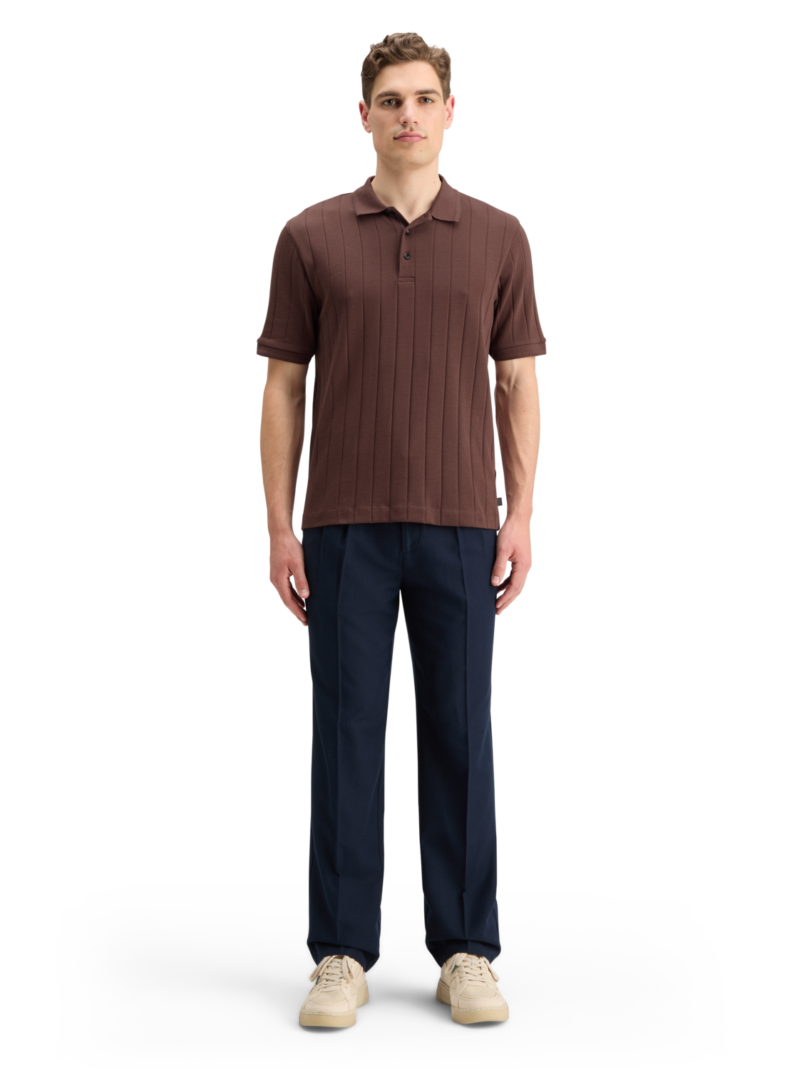 Rib Knit Polo