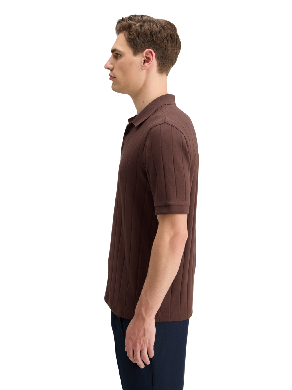 Rib Knit Polo