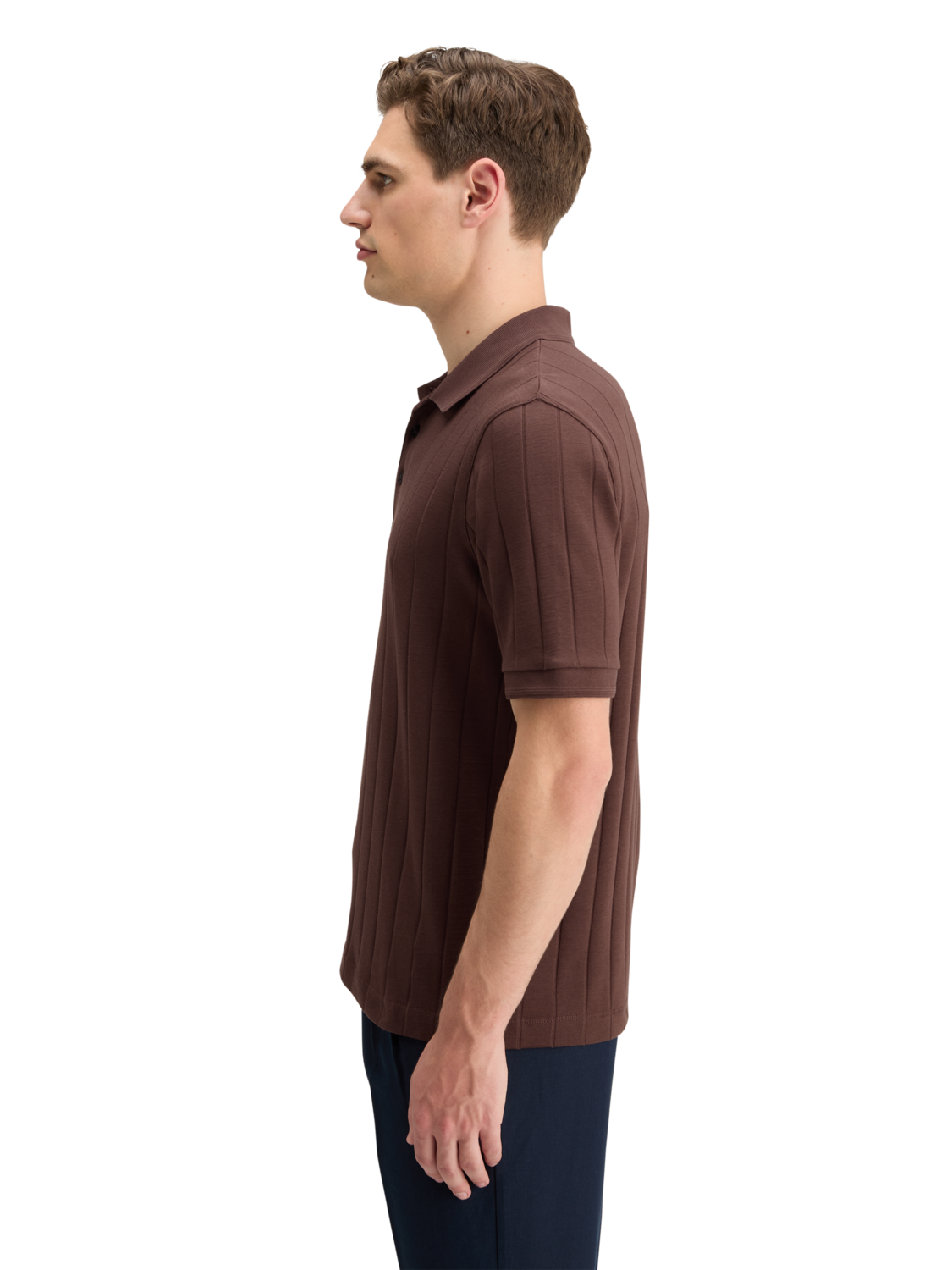 Rib Knit Polo
