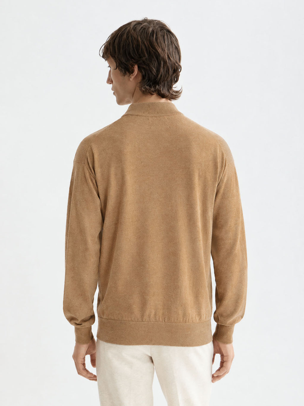 Essentials — Dropped Shoulder Mock Neck Pullover