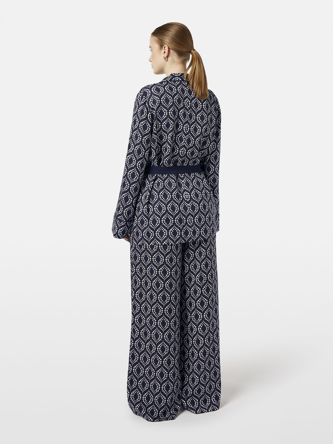 Geometric Printed Pyjama Blazer