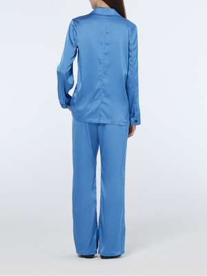 Mae Mid-Rise Bootcut Pull-On Satin Pant