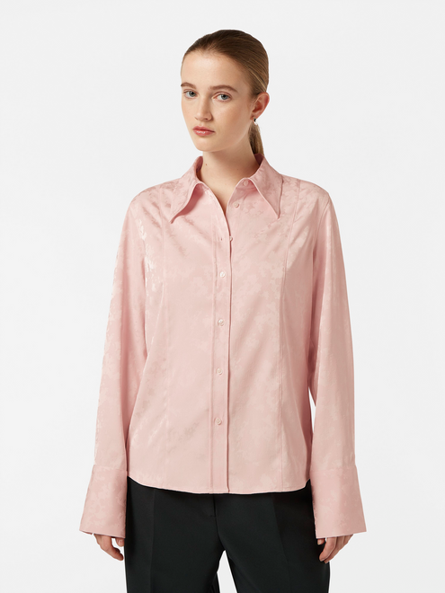 Chemise en satin jacquard