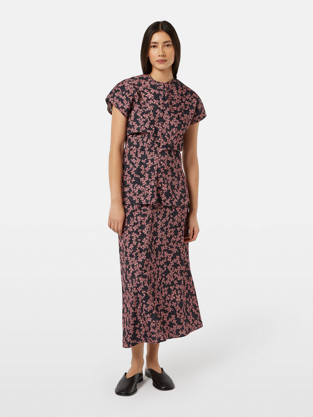 Satin Jacquard Top