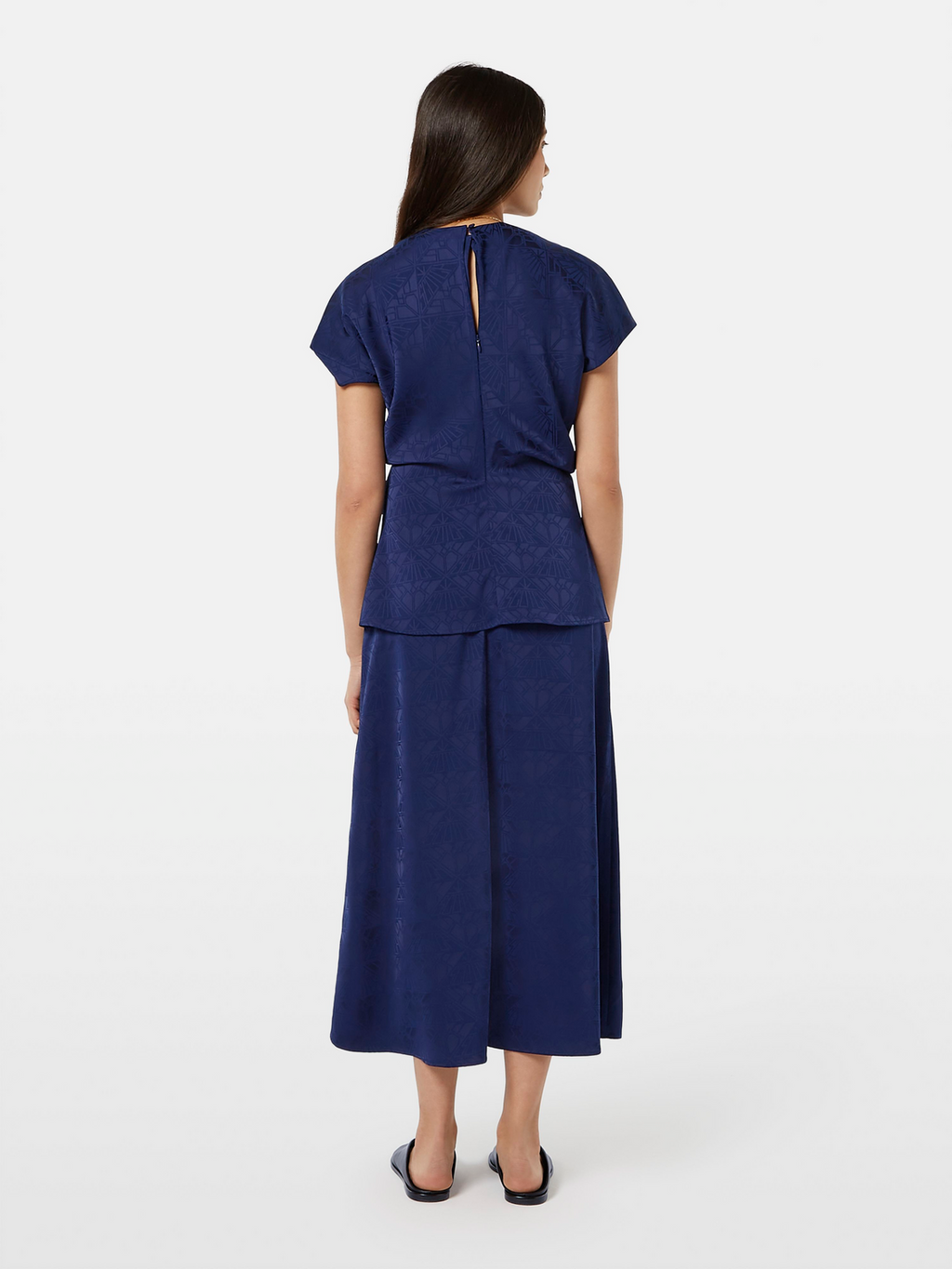 Satin Jacquard Top