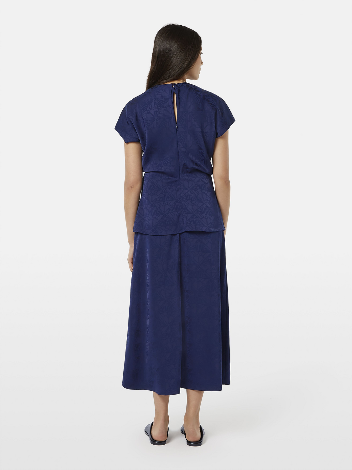 Satin Jacquard Top