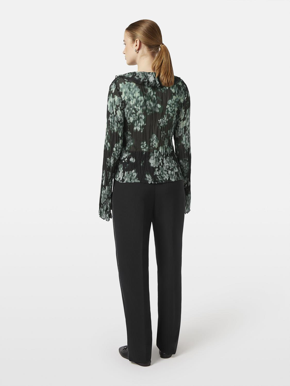 Floral Printed Ruffle Top