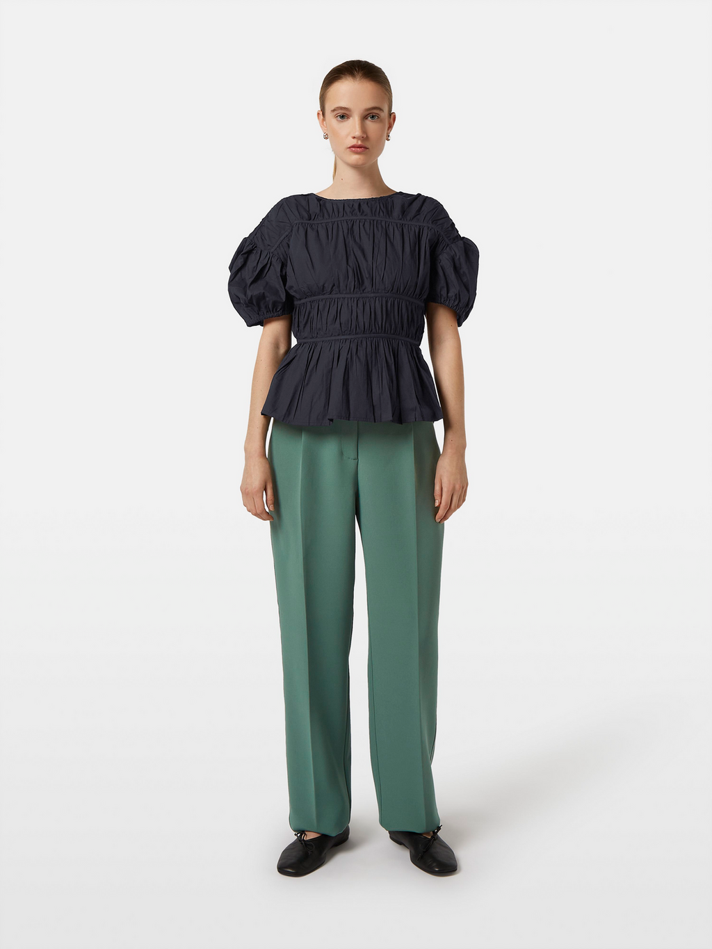 Gathered Cotton Top