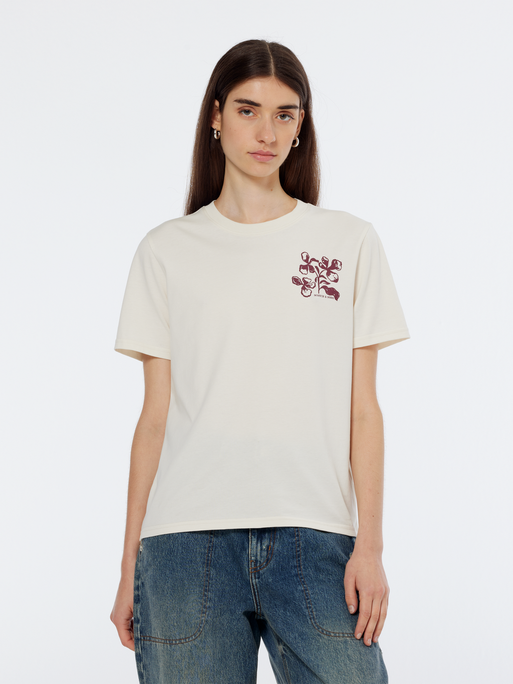 Floral Artwork Regular Fit T-Shirt