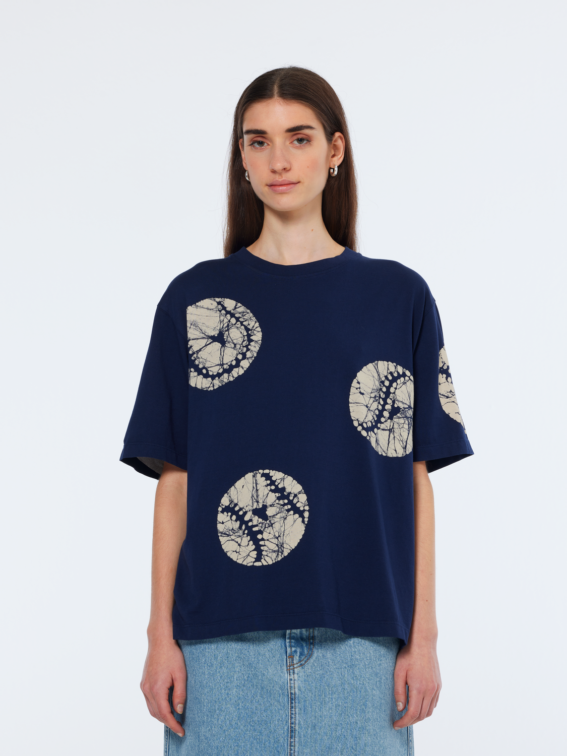Baseball Batik Loose Fit T-Shirt