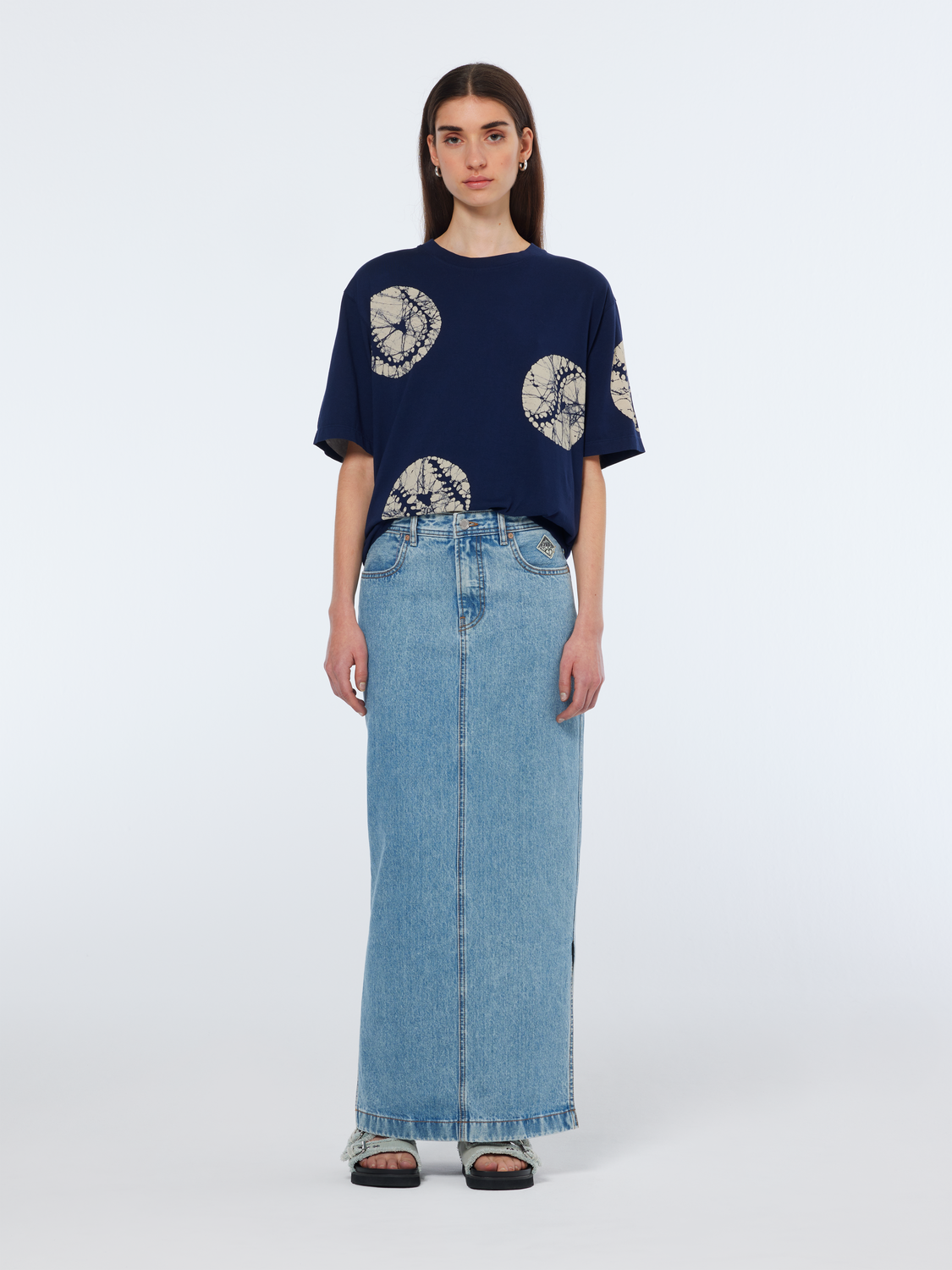 Baseball Batik Loose Fit T-Shirt