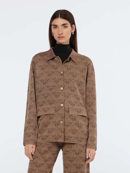 Monogram Jacquard Knit Jacket