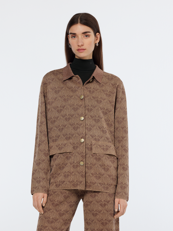 Monogram Jacquard Knit Jacket