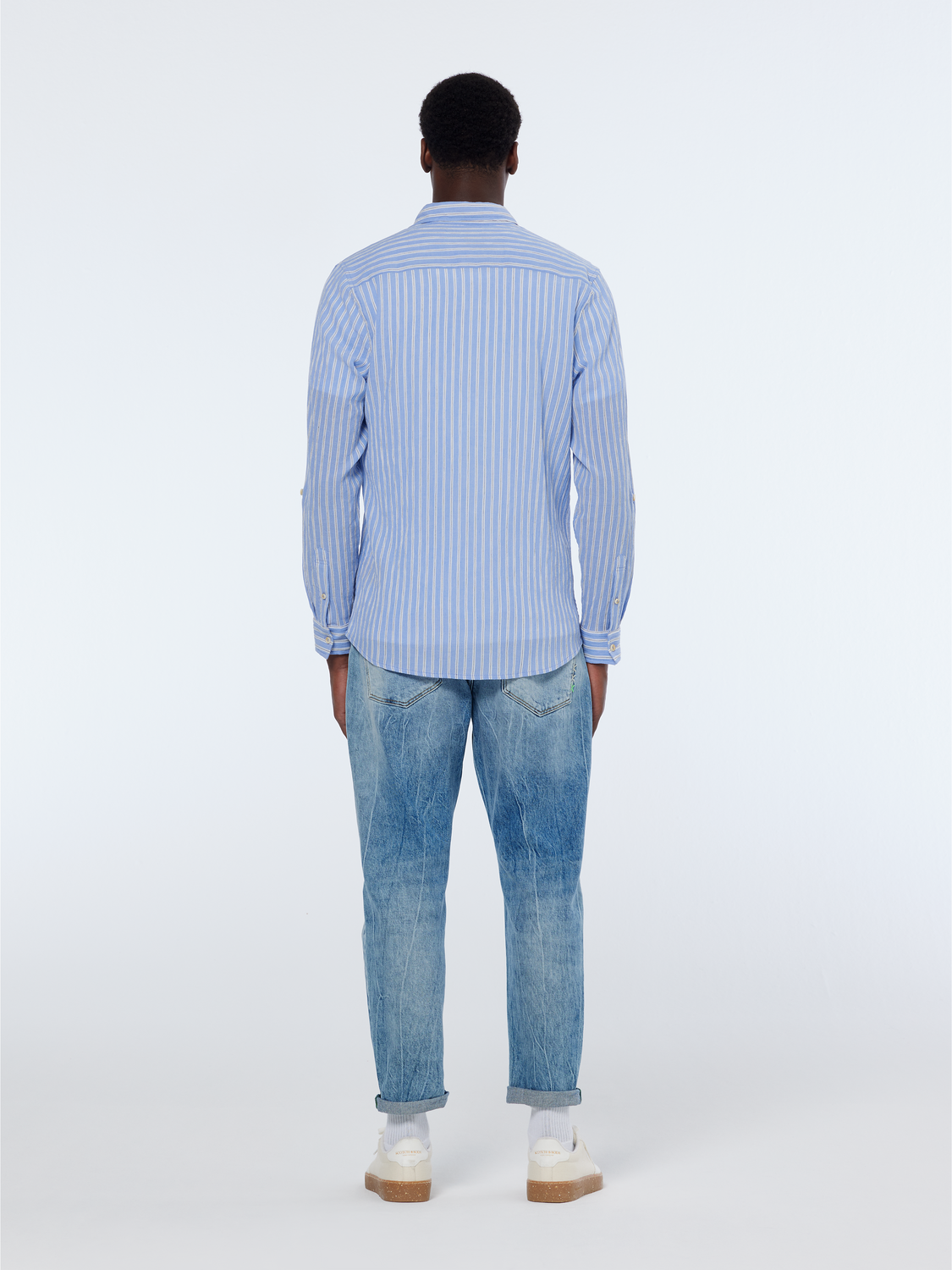 Regular-Fit Crinkle Stripe Shirt