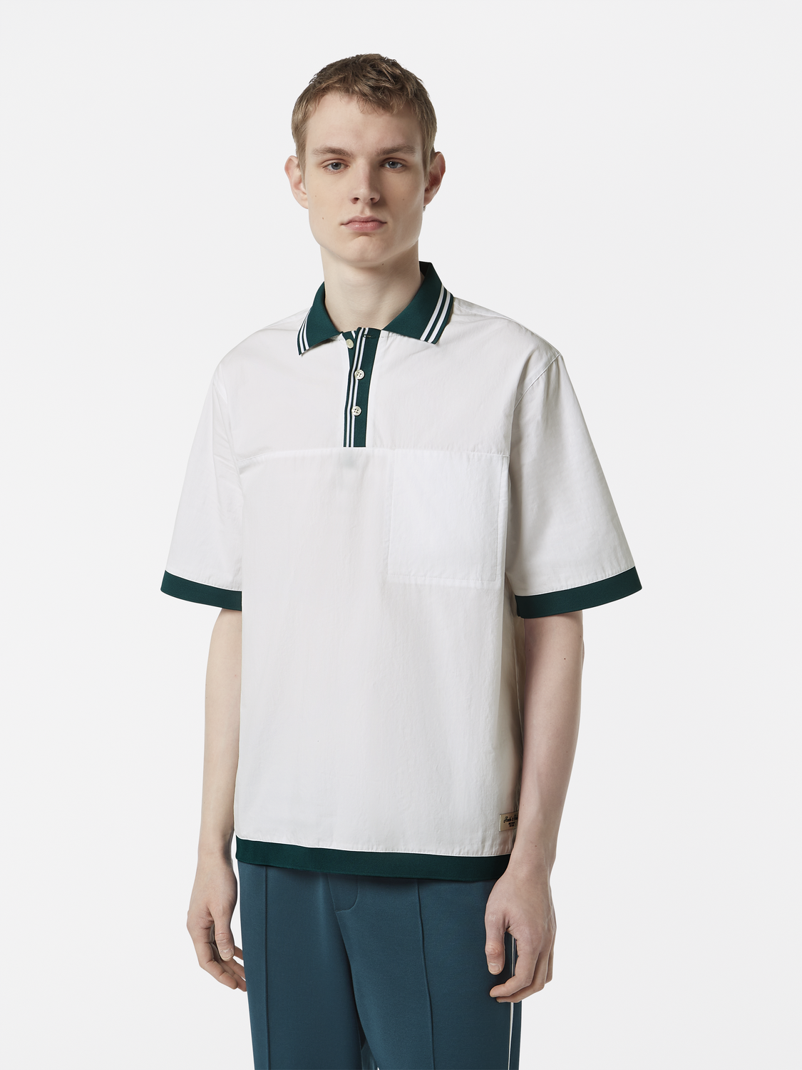 Relaxed Fit Poplin Contrast Polo